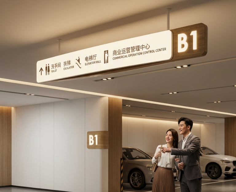 广州天河区大厦写字楼标识设计制作安装工程