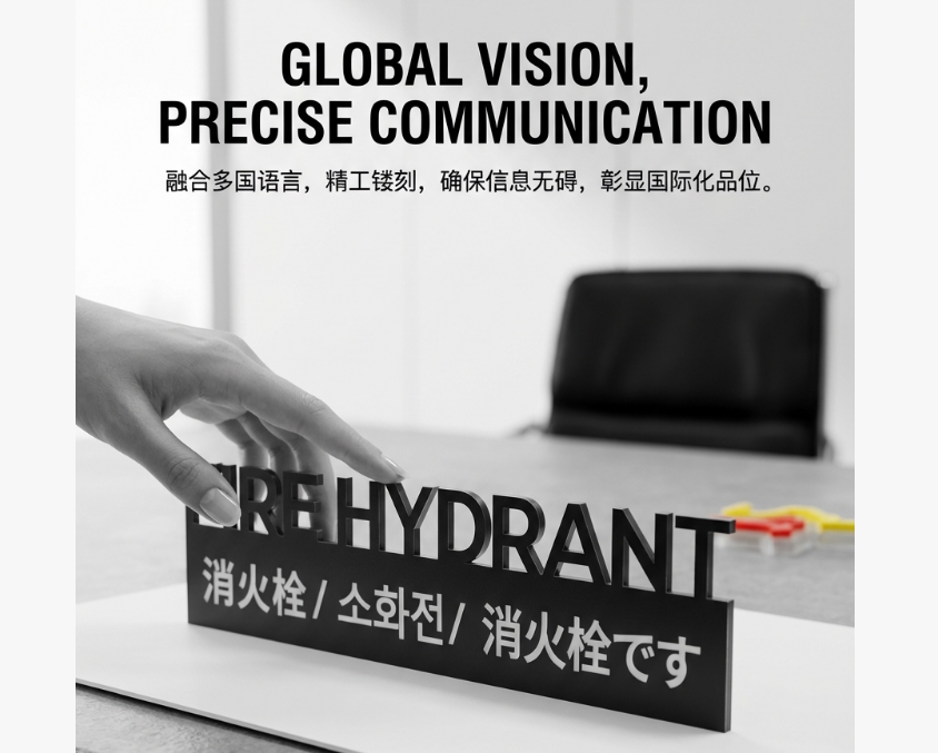 广州某学校消防标识提示标识牌设计制作